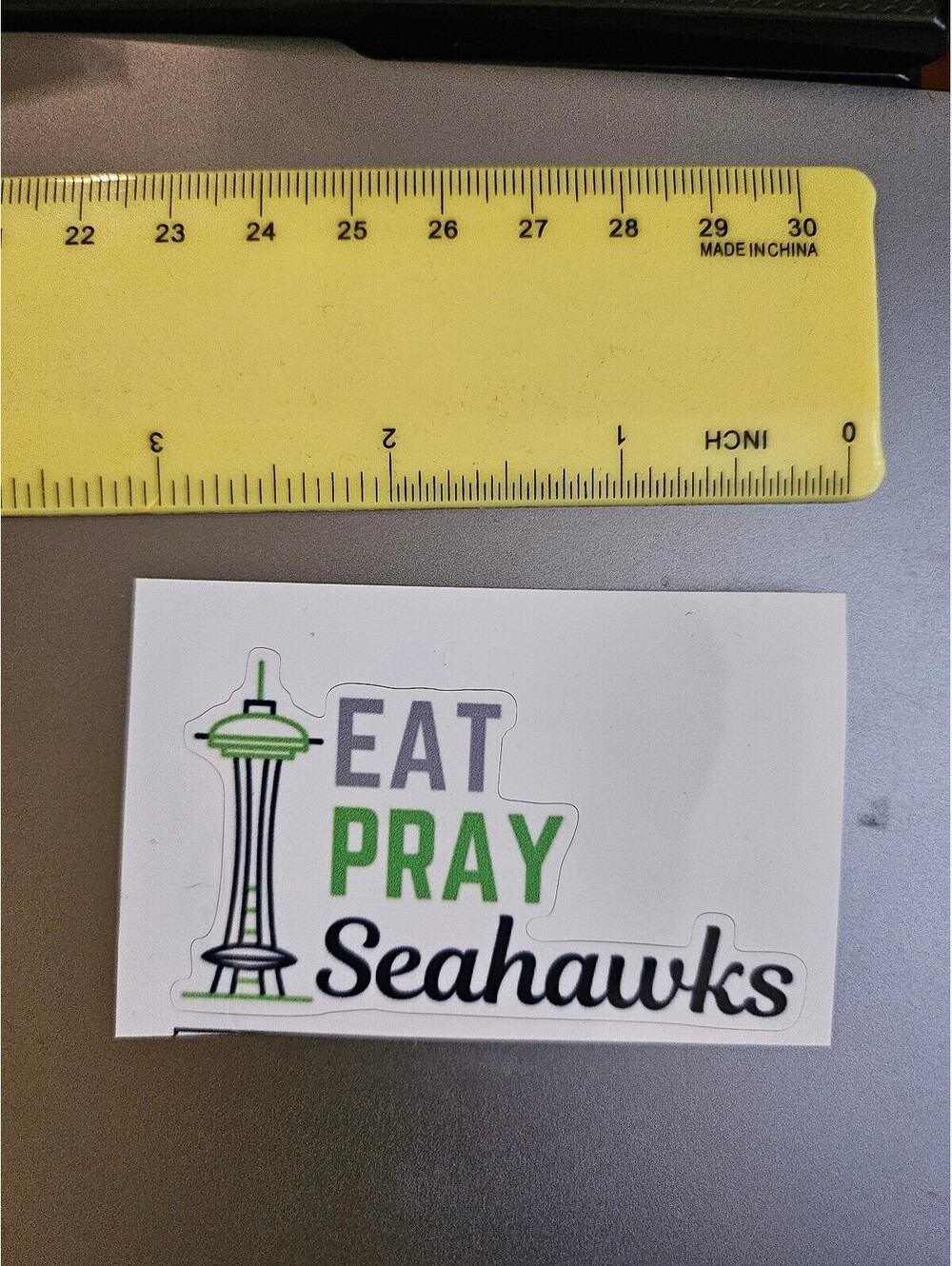 Eat Pray Seahawks - Seattle - vinyl Sticker - for laptop/bottle/etc - NEW